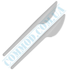 Plastic white knives | 170mm | 100 pieces per pack