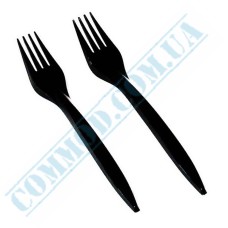 Bittner plastic black forks 18cm 100 pieces