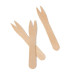 Wooden snack forks 85mm 1000 pieces