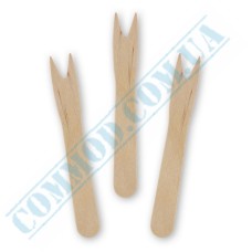 Wooden snack forks 85mm 1000 pieces