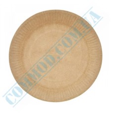Kraft paper plates 17cm without lamination 50 pieces