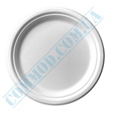 Sugarcane white plates 22cm 50 pieces