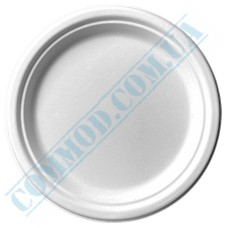 Sugarcane white plates 26cm 50 pieces