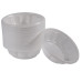 White plastic bowls 200ml 100 pieces