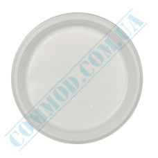 Тарелка пластиковая 17см белая 100 штук