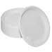 White plastic plates 20cm 100 pieces