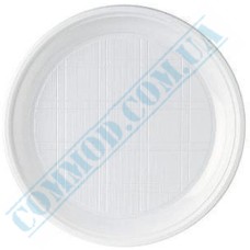 White plastic plates 20cm 100 pieces