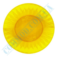 Glassy plates | d=21sm | Yellow | 50 pieces per pack
