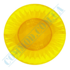 Тарелка стеклоподобная 20,5см желтая 10 штук