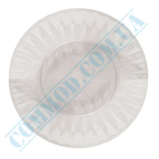 Clear glass look plastic plates 20.5cm 10 pieces