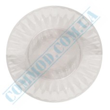 Clear glass look plastic plates 20.5cm 10 pieces