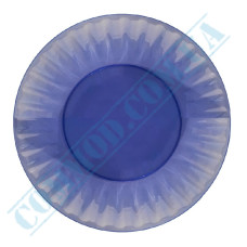 Glassy plates | d=21sm | Blue | 50 pieces per pack