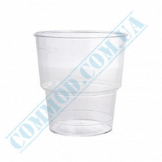 Glassy cups | 200ml | transparent | d=75mm h=77mm | 25 pieces per pack