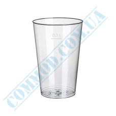 Glassy cups | 300ml | transparent | d=79mm h=119mm | 20 pieces per pack
