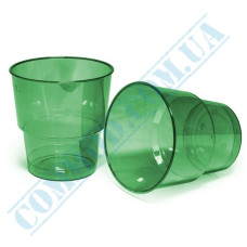Green plastic glass 200ml 25 pieces
