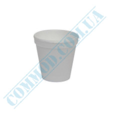 Foamed polystyrene cups | 100ml | white | d=69mm h=66mm | for hot drinks | 50 pieces per pack