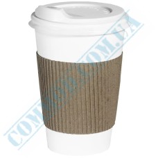 Paper kraft glued 250-340ml cups covers 100 pieces