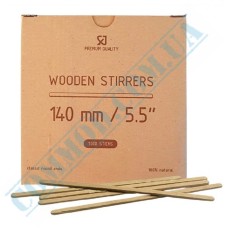 Wooden coffee stirrers 14cm in a box 1000 pieces
