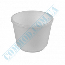 Styrofoam containers | 200ml | d=90mm h=58mm | white | without cover | for hot meals | 25 pieces per pack