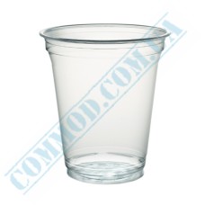 Huhtamaki clear plastic cup 300ml for dome lid 50 pieces
