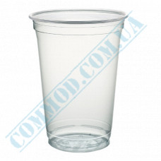 Cocktail cups | APET | 400ml | d=95mm | transparent | Huhtamaki | 56 pieces per pack