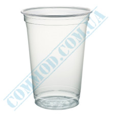 Huhtamaki clear plastic cup 400ml for dome lid 50 pieces