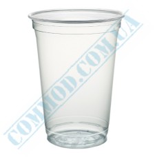 Huhtamaki clear plastic cup 400ml for dome lid 50 pieces