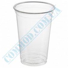 Cocktail cups | PET | 500ml | d=95mm | transparent | Ukraine | 50 pieces per pack