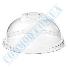 Huhtamaki clear dome lid with hole 100 pieces