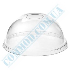 Huhtamaki clear dome lid with hole 100 pieces