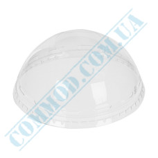 Dome lids | APET | d=95mm | without hole | transparent | Huhtamaki | 100 pieces per pack