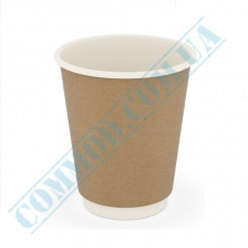 Paper cups 250ml | d=80mm | Double wall | Craft - White | 30 pieces per pack