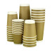 Kraft double wall paper cups 400ml 25 pieces