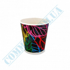 Paper cups 180ml | d=71mm | Double wall | Color Touch Embossed | 30 pieces per pack