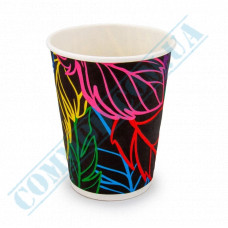 Paper cups 350ml | d=90mm | Double wall | Color Touch Embossed | 30 pieces per pack