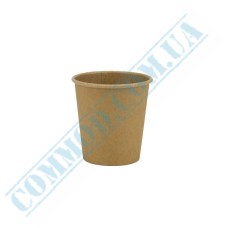 Kraft single wall paper cups 110ml 50 pieces