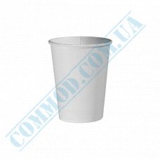 Paper cups 250ml | d=80mm | single wall | White | 50 pieces per pack