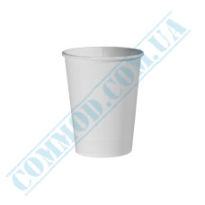 Paper cups 250ml | d=79mm | single wall | White | 50 pieces per pack