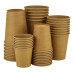 Kraft single wall paper cups 250ml euro 50 pieces