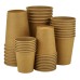 Kraft single wall paper cups 500ml 50 pieces