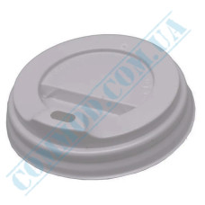 Plastic Lids PS | d=80mm | for cups 250 - 340ml | white | 100 pieces per pack