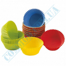 Forms, paper Colored | for muffins cupcakes | d=50mm h=30mm | 200 pieces per package