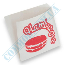 Hamburgers white paper corners 150x140mm 500 pieces