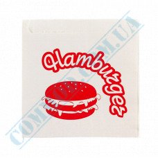 Paper corners for hamburgers with a pattern | 40g/m2 | 150*140mm | 500 pieces per pack