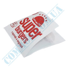 Hamburgers Super Burgers white paper corners 140x140mm (33) 500 pieces
