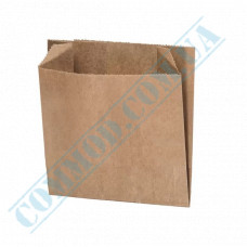 Greaseproof Kraft paper bags | 70g/m2 | 105*100*50mm | art. 933 | 1000 pieces per pack
