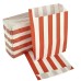 Red stripes paper bags 160x120x50mm (251) 1000 pieces