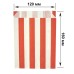 Red stripes paper bags 160x120x50mm (251) 1000 pieces