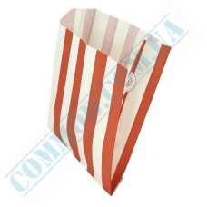 Red stripes paper bags 160x120x50mm (1881) 1000 pieces