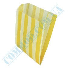 Yellow stripes paper bags 160x120x50mm (253) 1000 pieces